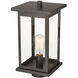 Bowton 1 Light 15.5 inch Powder Coated Bronze Outdoor Post Lantern
